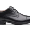 Clarks Whiddon Cap Toe Black Leather Oxford Dress Shoe