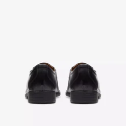 Clarks Whiddon Step Black Leather Dress Loafer -Fashion Shoe Store clawhiddonstep1c