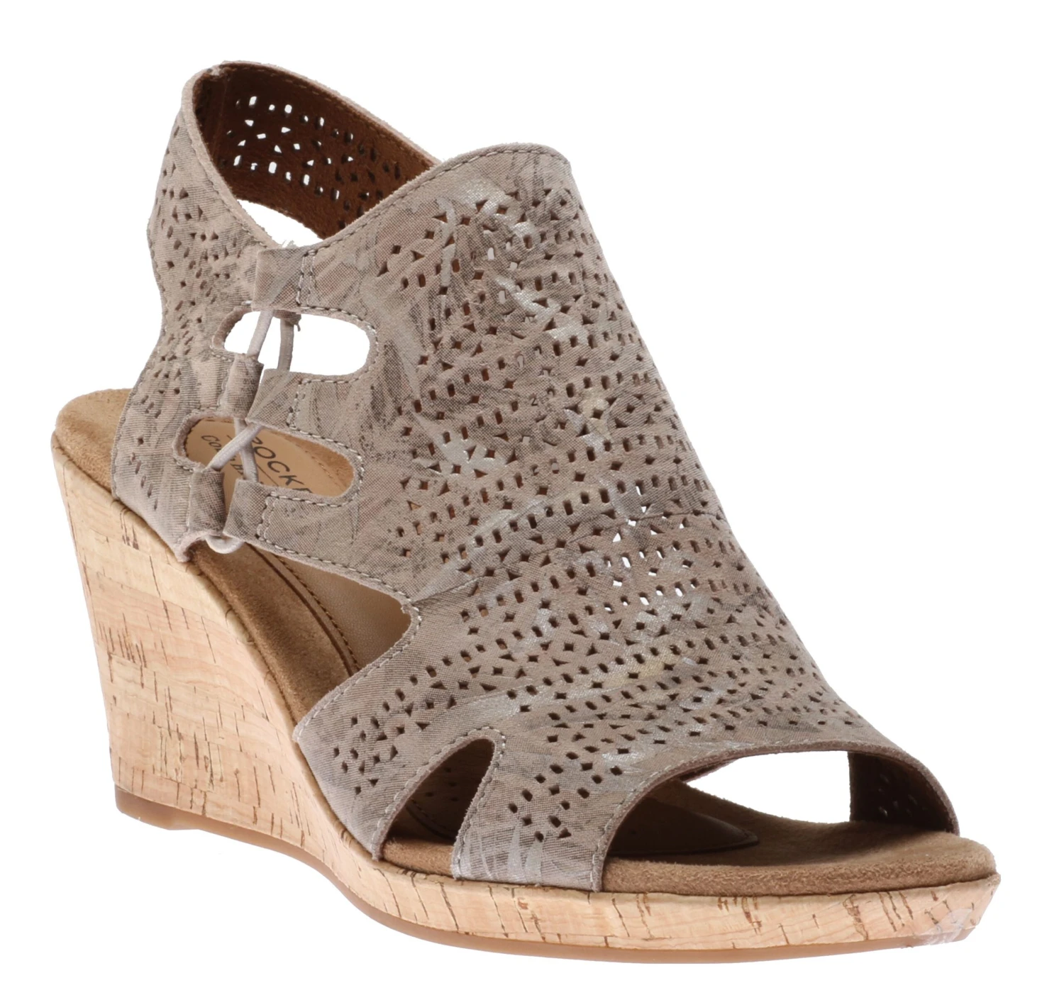 Janna Metallic Wedge Sandal 3 Janna Metallic Wedge Sandal - Image 3