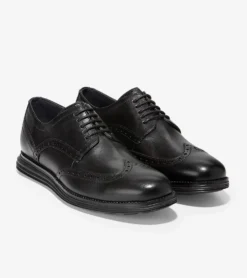 Cole Haan Grand2Wing Tip Black -Fashion Shoe Store colgrandwo001e
