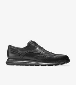Cole Haan Grand2Wing Tip Black -Fashion Shoe Store colgrandwo001g