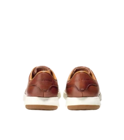 Cole Haan GrandPrø Brown Leather Lace-Up Tennis Sneaker -Fashion Shoe Store coltennis06d