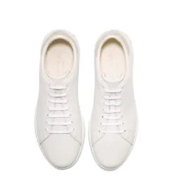 Cole Haan GrandPrø White Leather Lace-Up Tennis Sneaker -Fashion Shoe Store coltennis09ef
