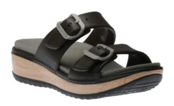 Dansko Kandi Black EVA Double Strap Slide Sandal