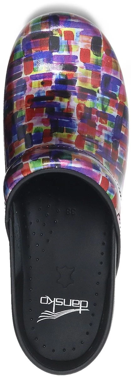 Dansko Professional Colour Block Patent Clog 2 Dansko Professional Colour Block Patent Clog - Image 2