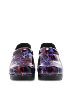 Dansko Professional Painted Leopard Patent Clog -Fashion Shoe Store danprofplp01d