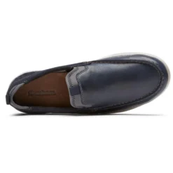 FitSmart Navy Leather Loafer -Fashion Shoe Store dunfitsmartlo03f