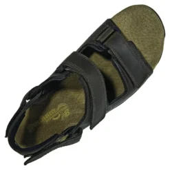 St Johnsbury Brown Leather Adjustable Sandal -Fashion Shoe Store dunmcr455sbe