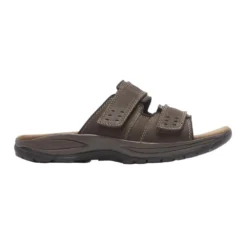 Newport Dark Brown Adjustable Slide Sandal -Fashion Shoe Store dunnewports02e