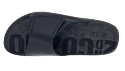 ECCO Women's 2nd Cozmo Black Leather Slide Sandal -Fashion Shoe Store ecc20680301c