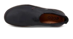 ECCO Turn Black Leather Gore-Tex Waterproof Slip-On Shoe -Fashion Shoe Store ecc51018401c