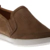 ECCO Collin 2.0 Birch Brown Nubuck Leather Slip-On Sneaker