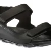 ECCO Men's MX Onshore Black 3-Strap Water Friendly Sport Sandal