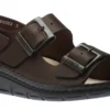 Finn Comfort Nevis Grizzly Brown Leather Slingback Sandal