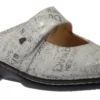 Finn Comfort Stanford Blanco White Words Leather Clog
