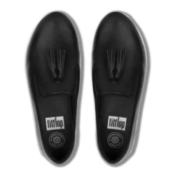 Superskate Black Leather Tassel Loafer -Fashion Shoe Store fittassels01c