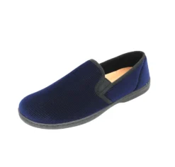 Regal Navy Slip-On Slipper -Fashion Shoe Store foaregal03d