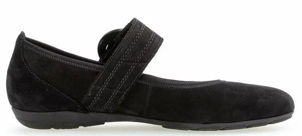 Gabor 54.168.17 Black Mary Jane Flat 2 Gabor 54.168.17 Black Mary Jane Flat - Image 2