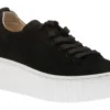 Gabor 93.201.17 Black Suede Platform Lace-Up Sneaker