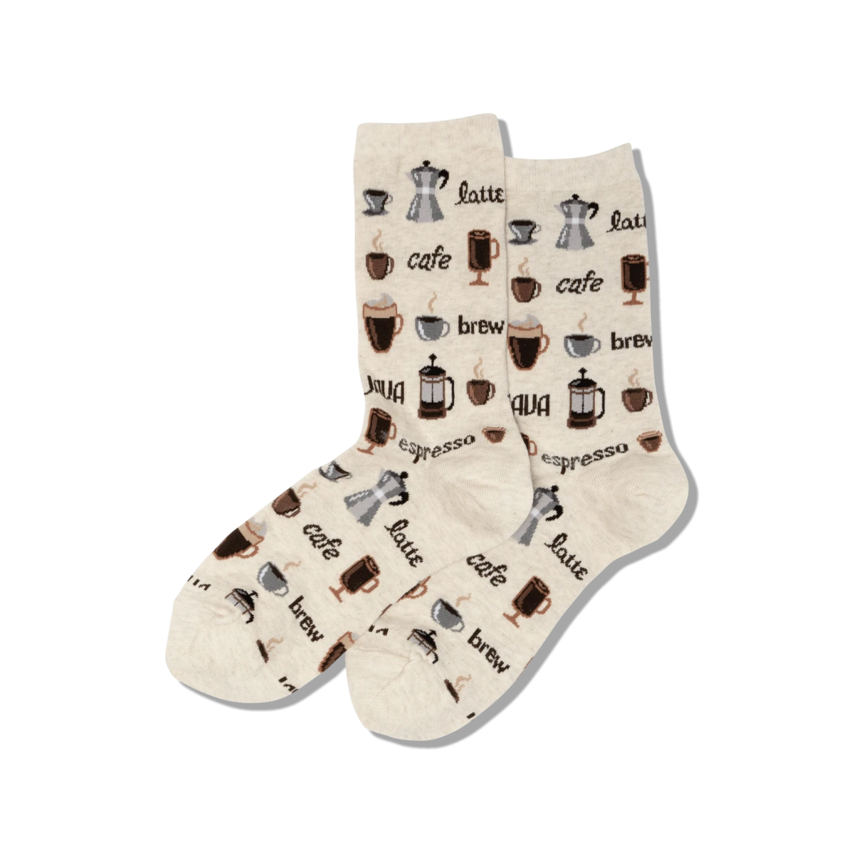 Hotsox Women's Coffee Crew Socks 1 Hotsox Women's Coffee Crew Socks