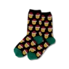 Hotsox Women's Santa Smile Emoji Crew Socks