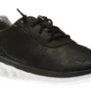 Activate Black Perforated Leather Lace-Up Sneaker