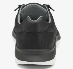 Activate Black Perforated Leather Lace-Up Sneaker -Fashion Shoe Store johactivate01d