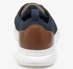 Amherst Navy Knit Lace-Up Sneaker -Fashion Shoe Store johamherst03d