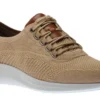 Amherst Taupe Knit Lace-Up Sneaker