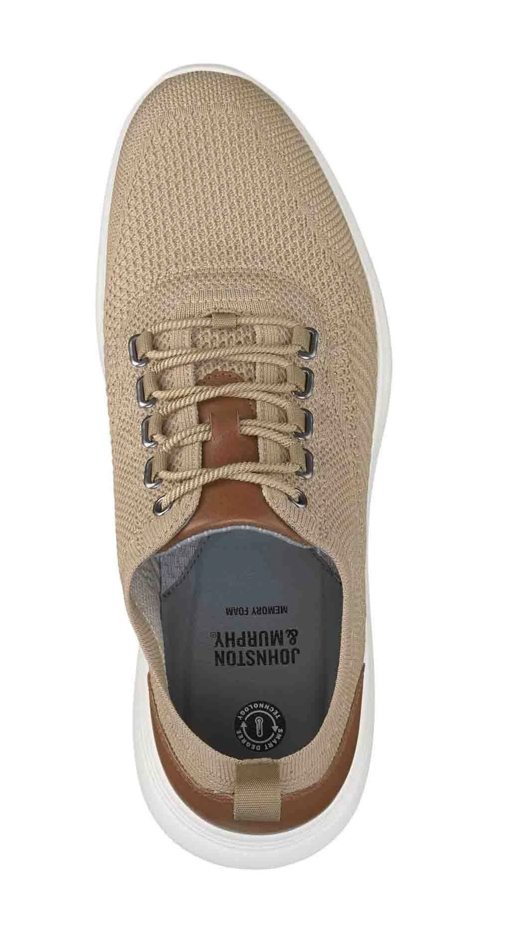 Amherst Taupe Knit Lace-Up Sneaker 2 Amherst Taupe Knit Lace-Up Sneaker - Image 2