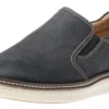 McGuffey Perforated Navy Leather Slip-On Sneaker