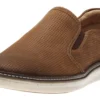 McGuffey Perforated Tan Brown Leather Slip-On Sneaker