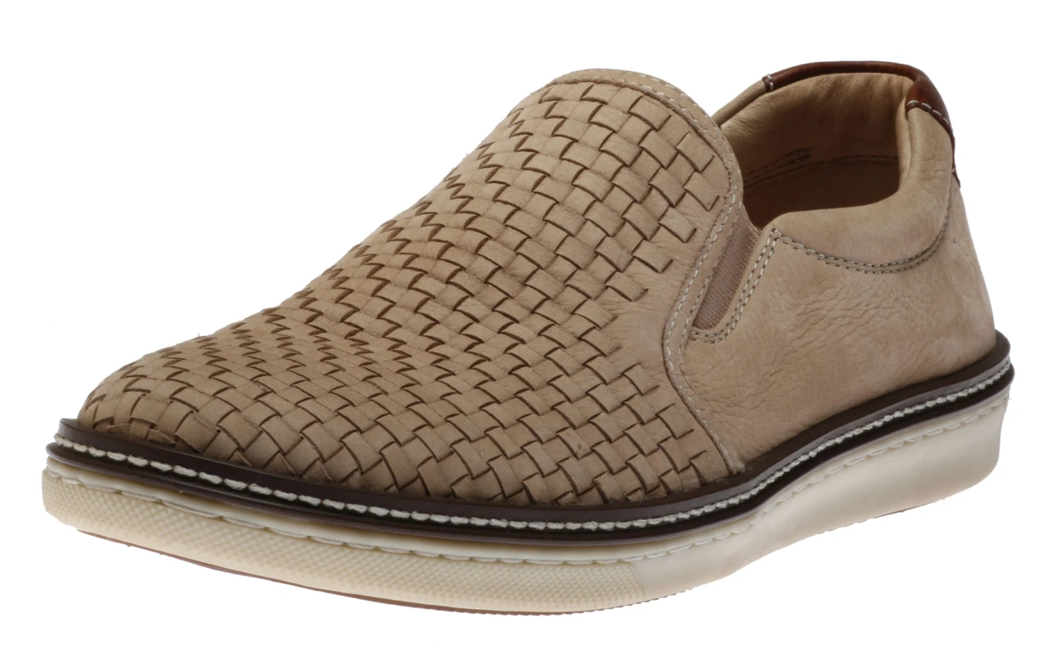 McGuffey Woven Beige Nubuck Slip-On Sneaker 1 McGuffey Woven Beige Nubuck Slip-On Sneaker