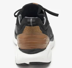 XC4 TR1-Luxe Hybrid Black Leather Lace-Up Sneaker -Fashion Shoe Store johtr1luxe01d