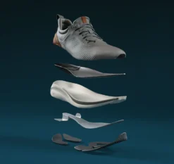 XC4 TR1-Luxe Hybrid Black Leather Lace-Up Sneaker -Fashion Shoe Store johtr1luxe01f