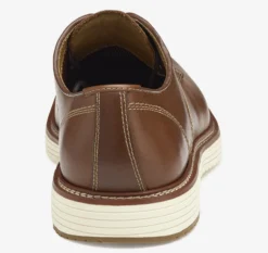 Upton Tan Brown Leather Plain Toe Derby Dress Shoe -Fashion Shoe Store johupton06d