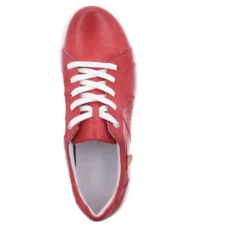 Josef Seibel Caren 01 Red Leather Lace-Up Sneaker -Fashion Shoe Store jos67701 133400e