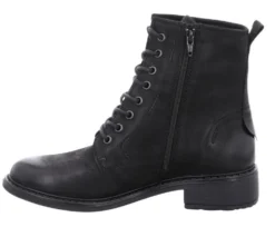 Josef Seibel Selena 06 Black Leather Lace-Up Ankle Boot -Fashion Shoe Store josselena 06 01c