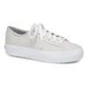 Keds Triple Kick Silver Lace-Up Platform Tennis Sneaker