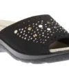 Slide Black Studded Slide Sandal