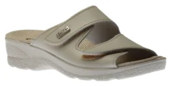 Slide 2 Avori Beige Double Strap Slide Wedge Sandal