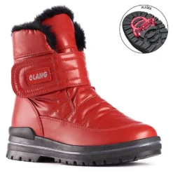 Olang Luna Velcro Rosso Winter Boot