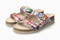 Mephisto Harmony Floral Multicolour Slide Sandal -Fashion Shoe Store mepharmony17d