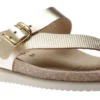 Mephisto Helen Mix Gold Flash Leather Thong Sandal