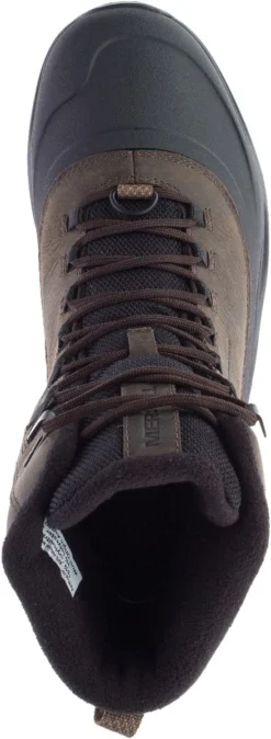 Merrell Thermo Overlook 2 Mid Waterproof Brown Leather Boot -Fashion Shoe Store meroverlook202b 1
