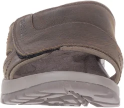 Merrell Sandspur 2 Earth Brown Leather Slide Sandal -Fashion Shoe Store mersandspur2s07b 1