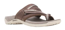 Merrell Terran 3 Cush Post Dark Earth Brown Thong Sandal -Fashion Shoe Store merterranp302