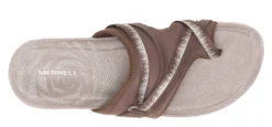 Merrell Terran 3 Cush Post Dark Earth Brown Thong Sandal -Fashion Shoe Store merterranp302b