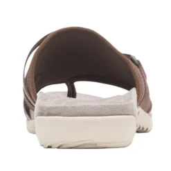 Merrell Terran 3 Cush Post Dark Earth Brown Thong Sandal -Fashion Shoe Store merterranp302c