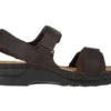 Arthur Coal Nubuck Leather Adjustable Straps Casual Sandal